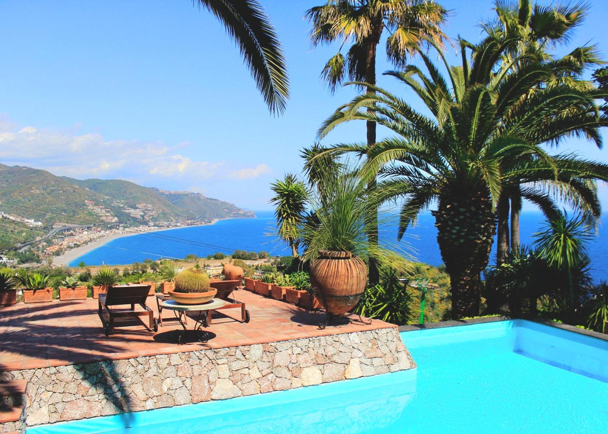 Villa Lou Taormina Private Villa With Panoramic Sea View Pool Εξωτερικό φωτογραφία